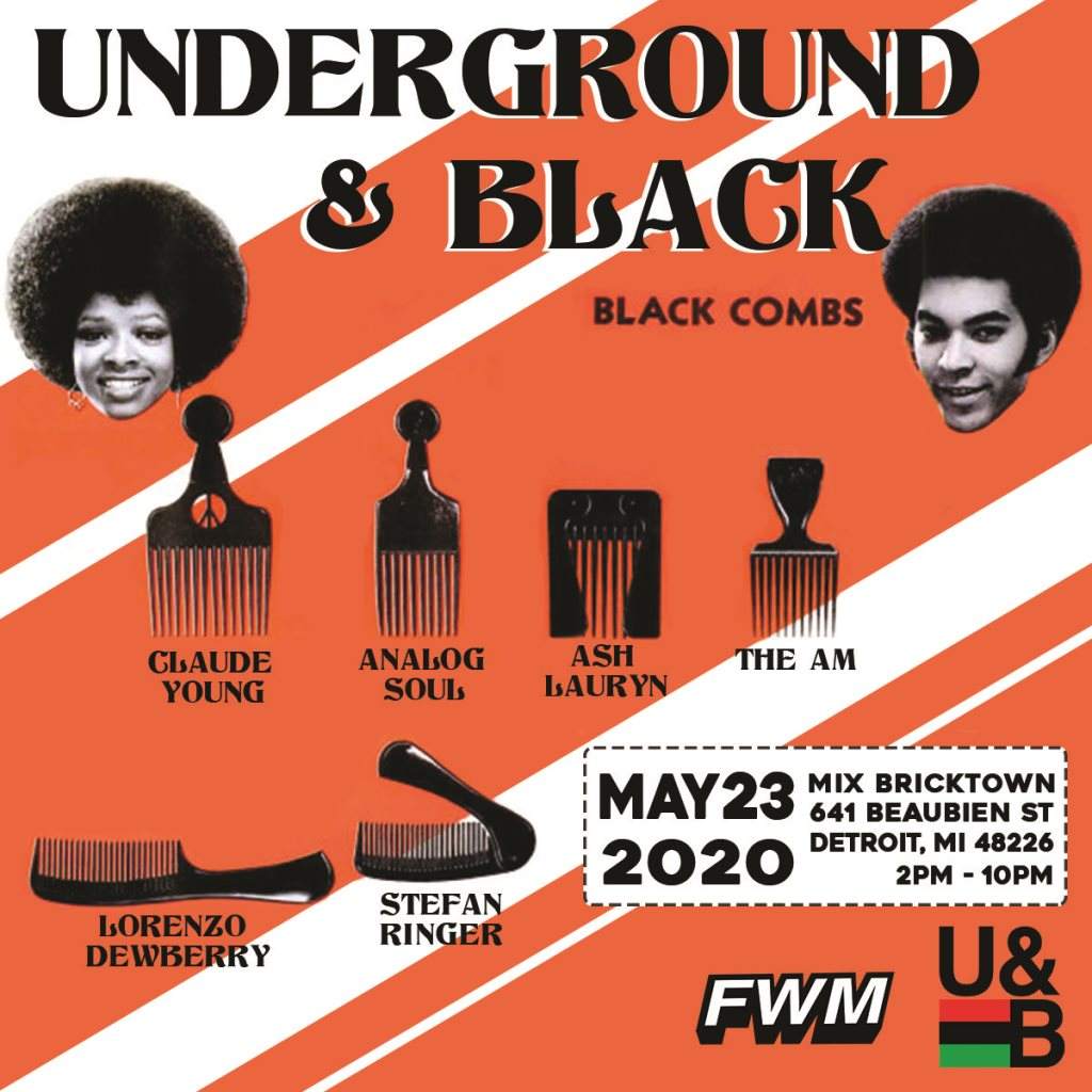 Underground & Black: Detroit 2020 - フライヤー表
