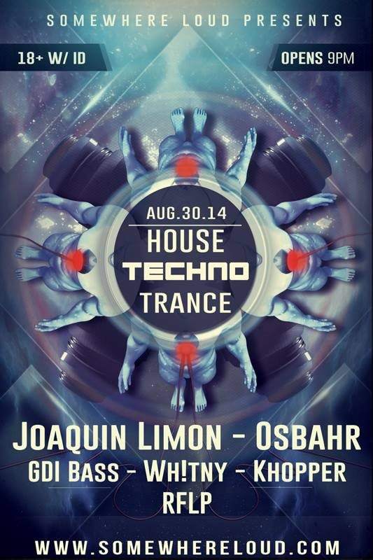 House, Techno, Trance! - フライヤー表