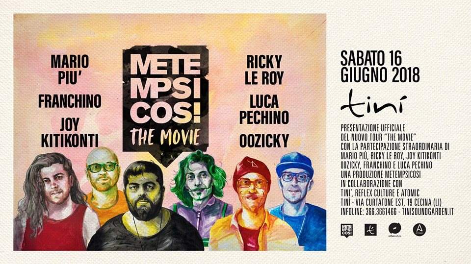 Tinì presents Metempsicosi The Movie Tour - フライヤー表