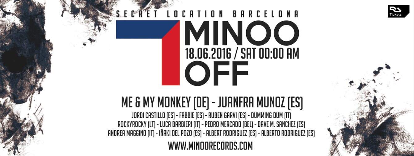 Minoo OFF Barcelona // Minoo Records - フライヤー裏