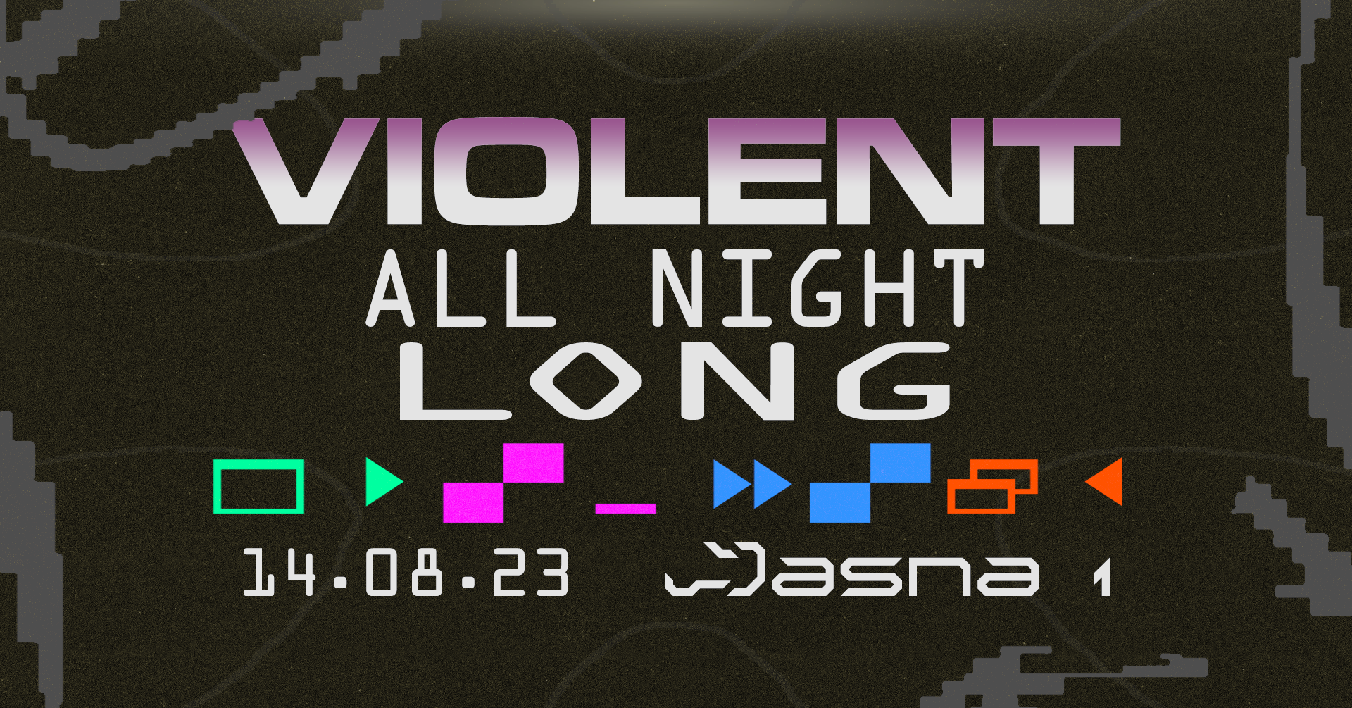 J1 - Violent All Night Long - フライヤー表