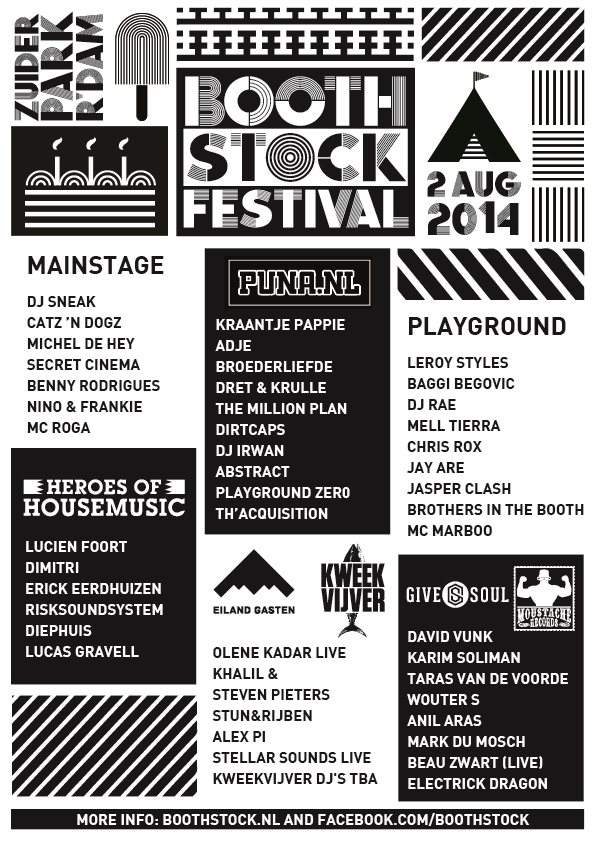 Boothstock Festival - フライヤー表