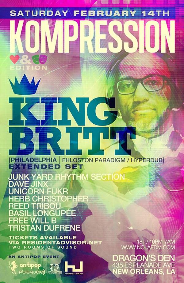 Kompression Featuring: King Britt, Junk Yard Rhythm Section & More - Página frontal