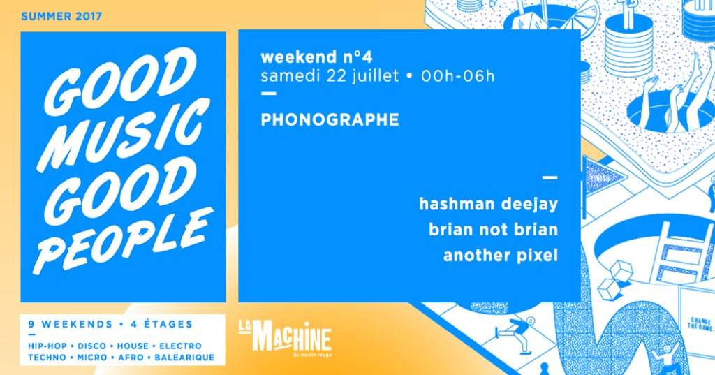Phonographe Corp • Hashman Deejay — Another Pixel — Brian not Brian - フライヤー表