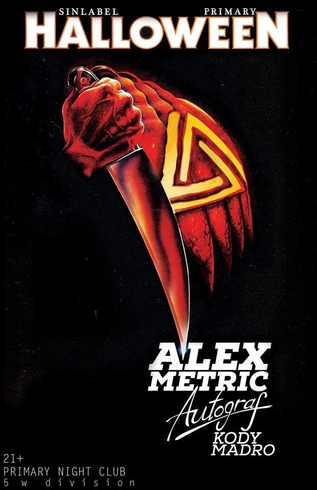 Halloween with Alex Metric - フライヤー表