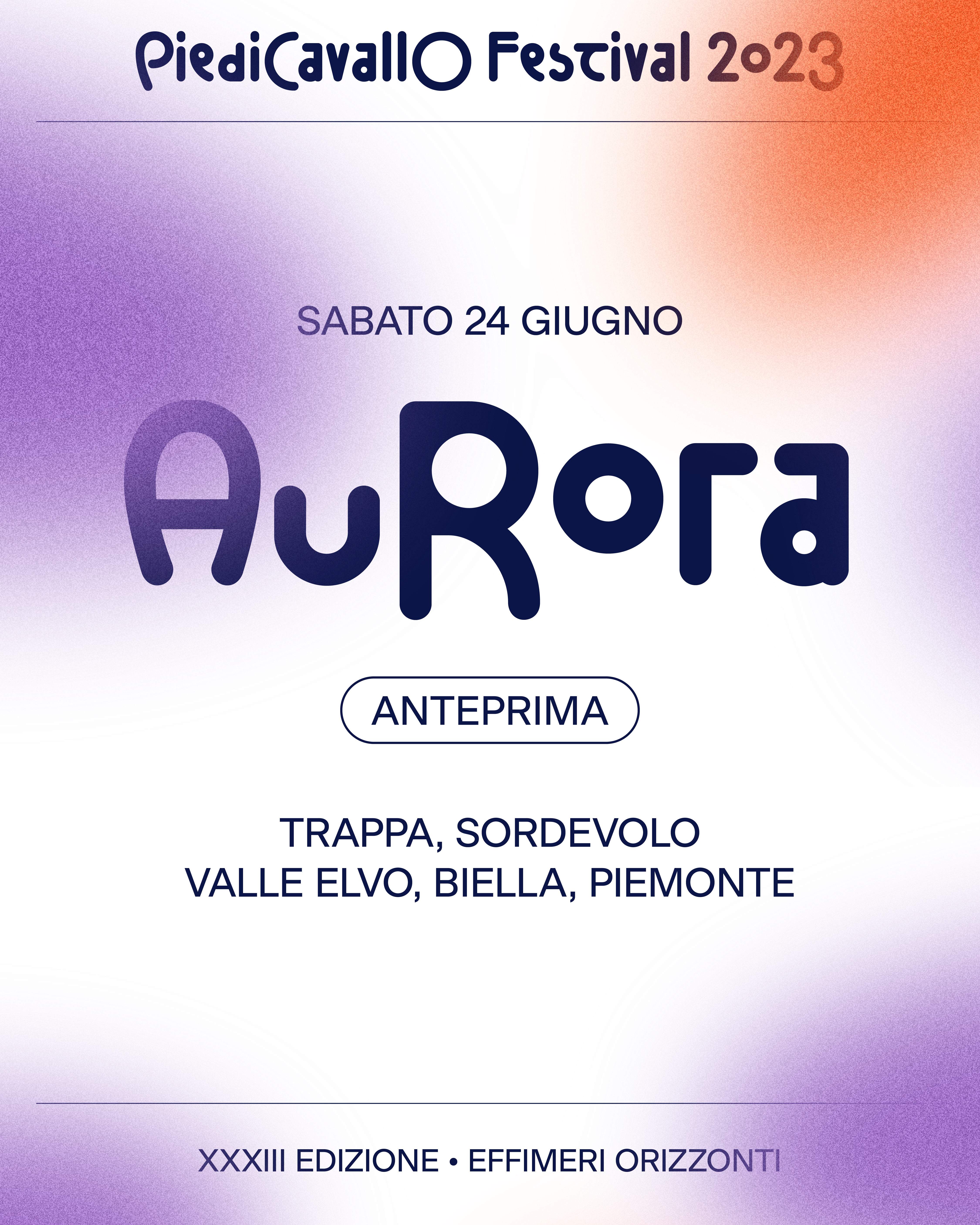 Anteprima Aurora - Piedicavallo Festival 2023 - Página frontal
