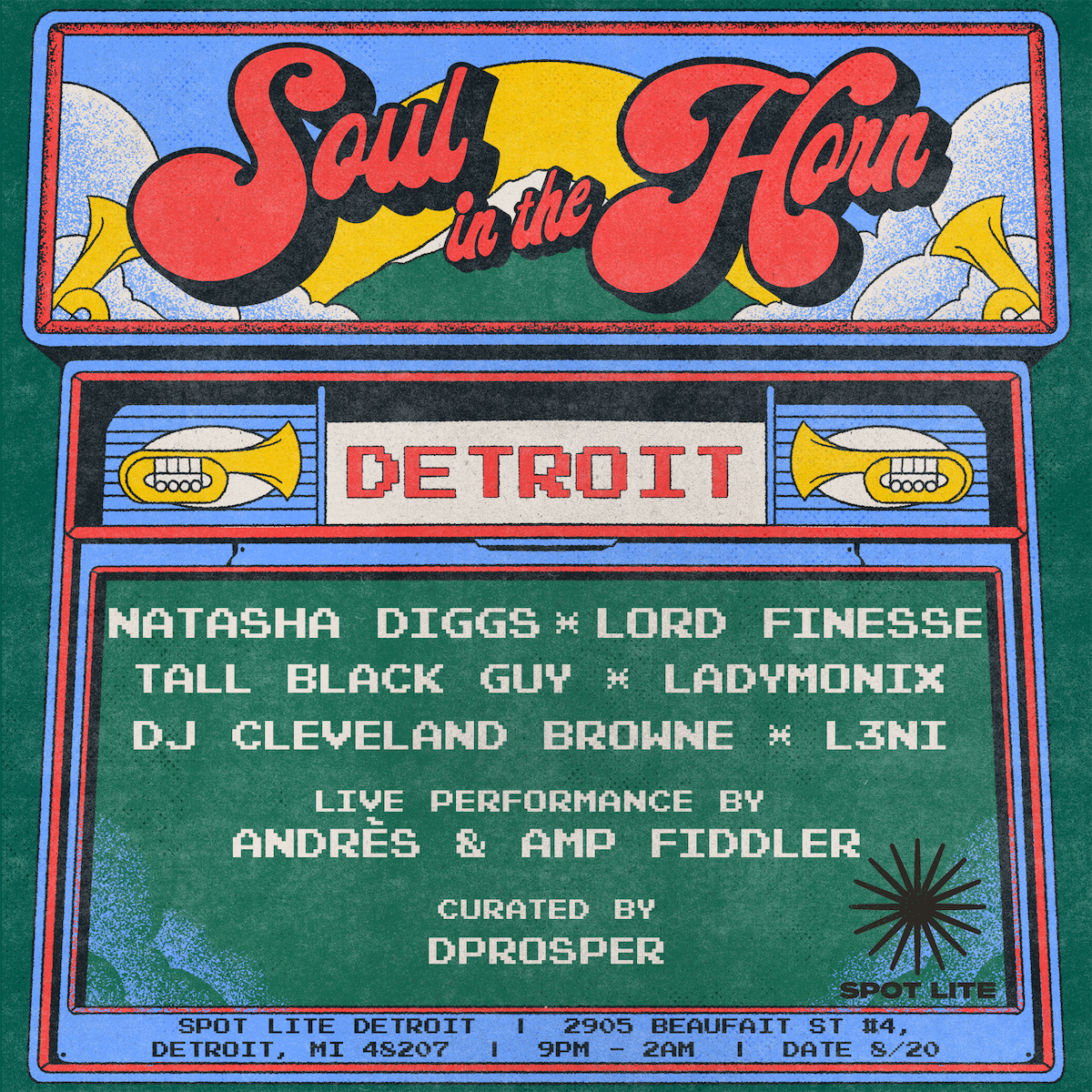 Soul In The Horn Detroit - フライヤー表