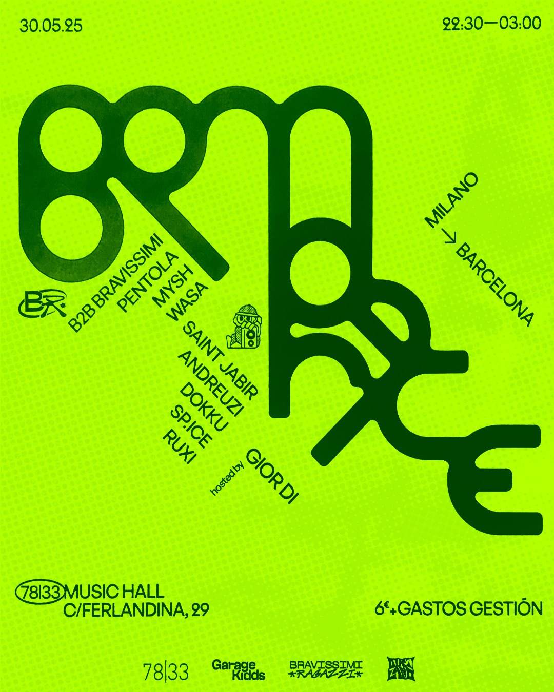 BPM Race meets Bravissimi Ragazzi (IT) at 7833 Soundlab, Barcelona