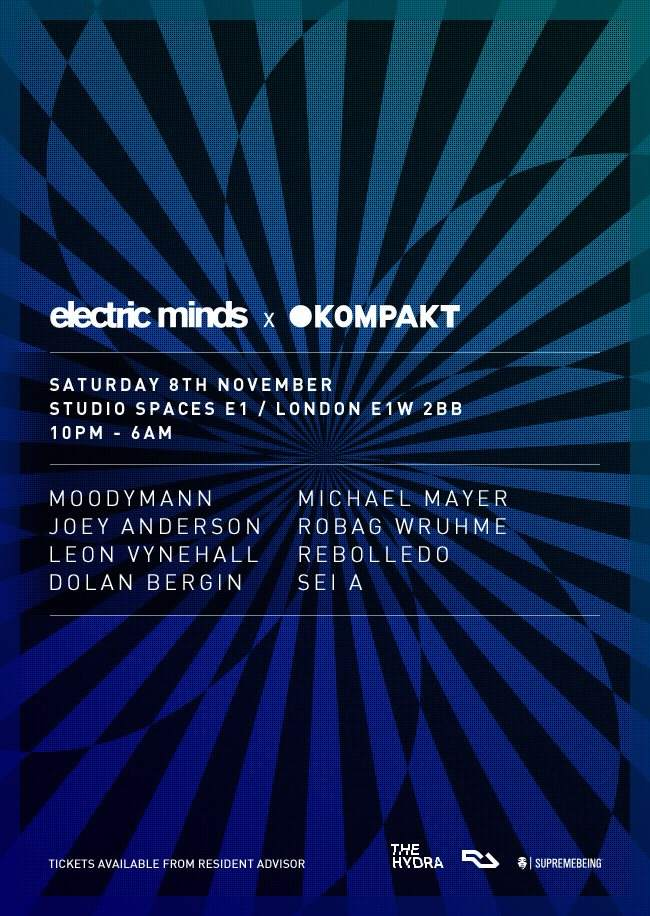The Hydra: Electric Minds x Kompakt with Moodymann, Michael Mayer, Robag Wruhme & More - Página frontal