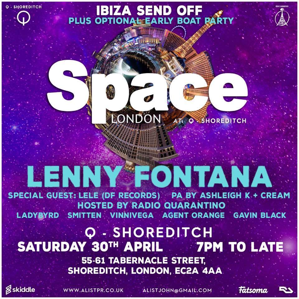 Space Ldn with Lenny Fontana - Página frontal