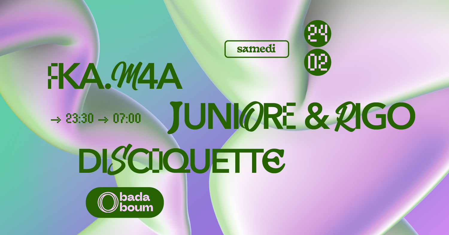 Club — fka.m4a (+) Juniore & RIGO (+) Discoquette - フライヤー表