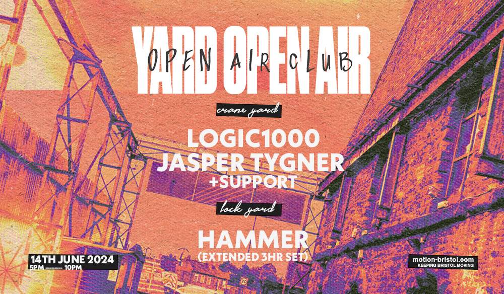 YARD Open Air Club: Logic1000, Jasper Tygner, Hammer - Página frontal