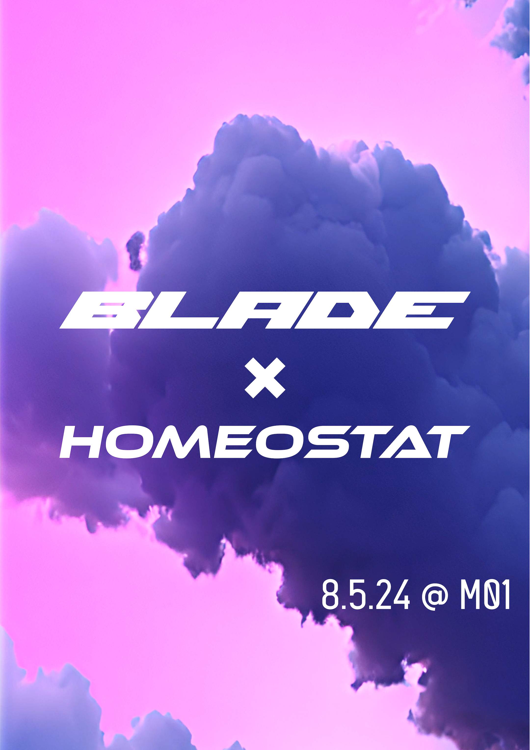 BLADE x HOMEOSTAT - フライヤー表