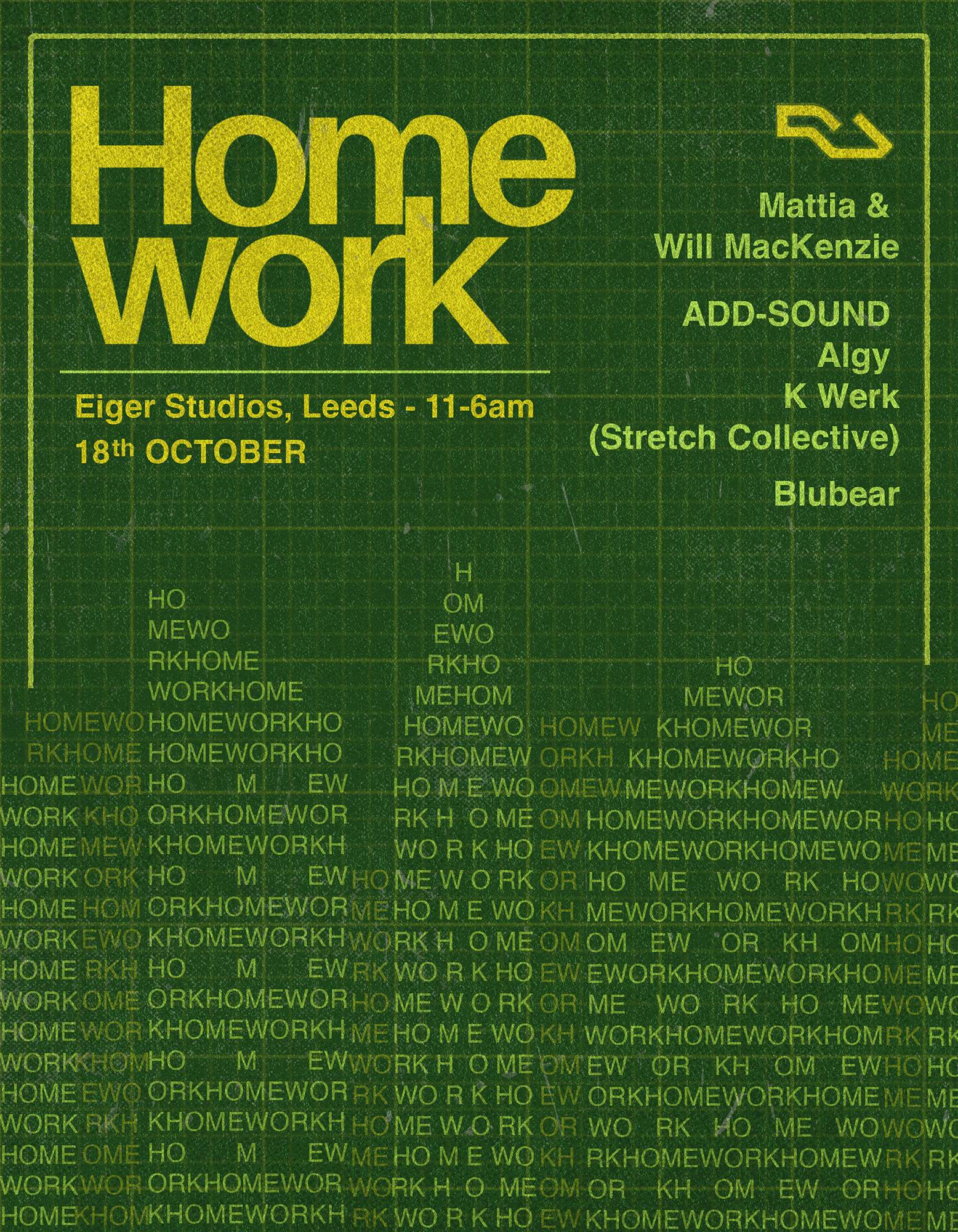 HOMEWORK at Eiger Studios, Leeds