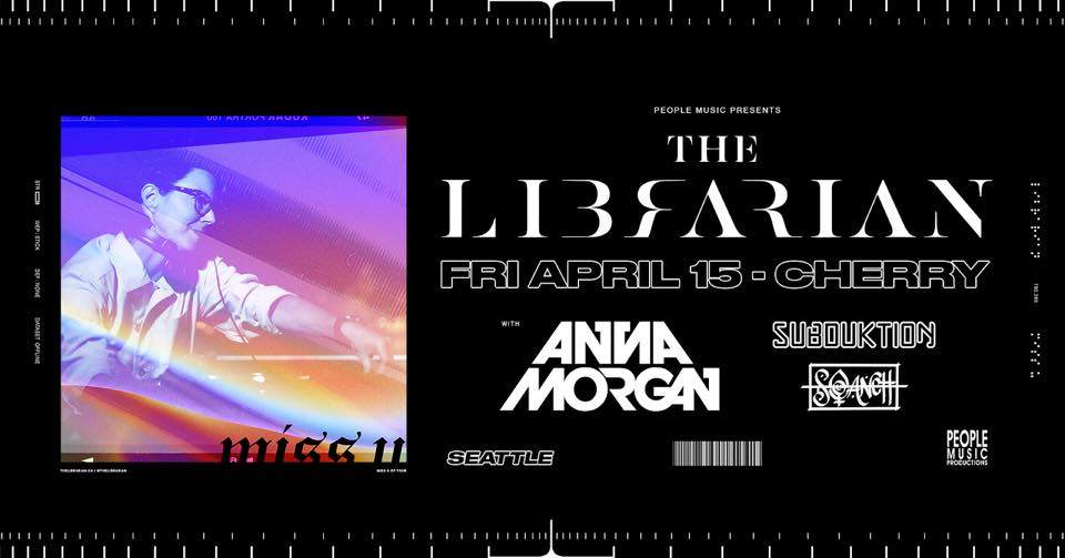 People Music presents: The Librarian w Anna Morgan - フライヤー表