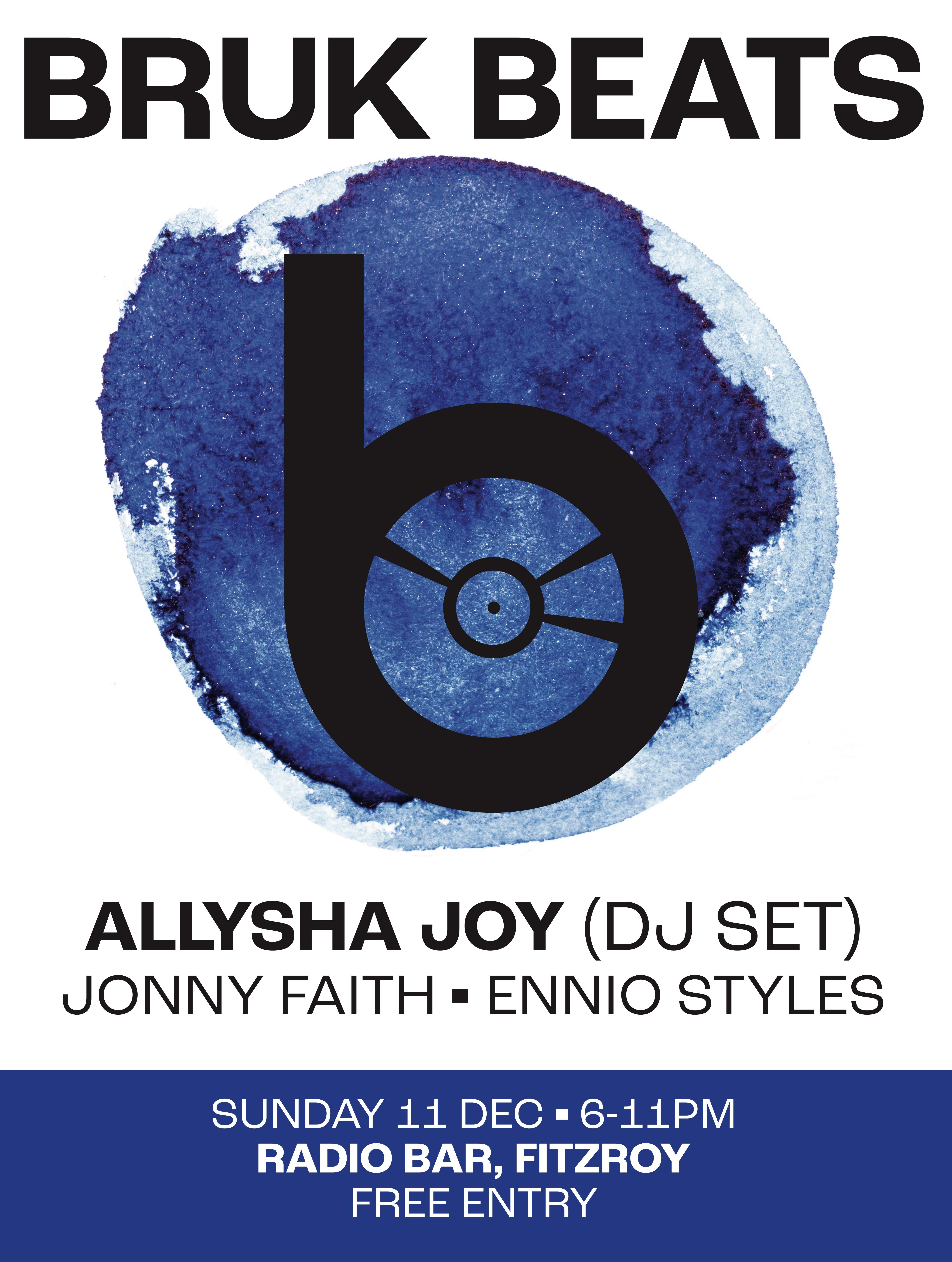 Bruk Beats feat Allysha Joy (DJ Set) - Página frontal