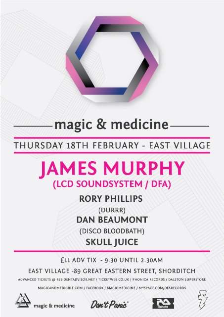 [cancelled] Magic & Medicine with James Murphy - Página trasera