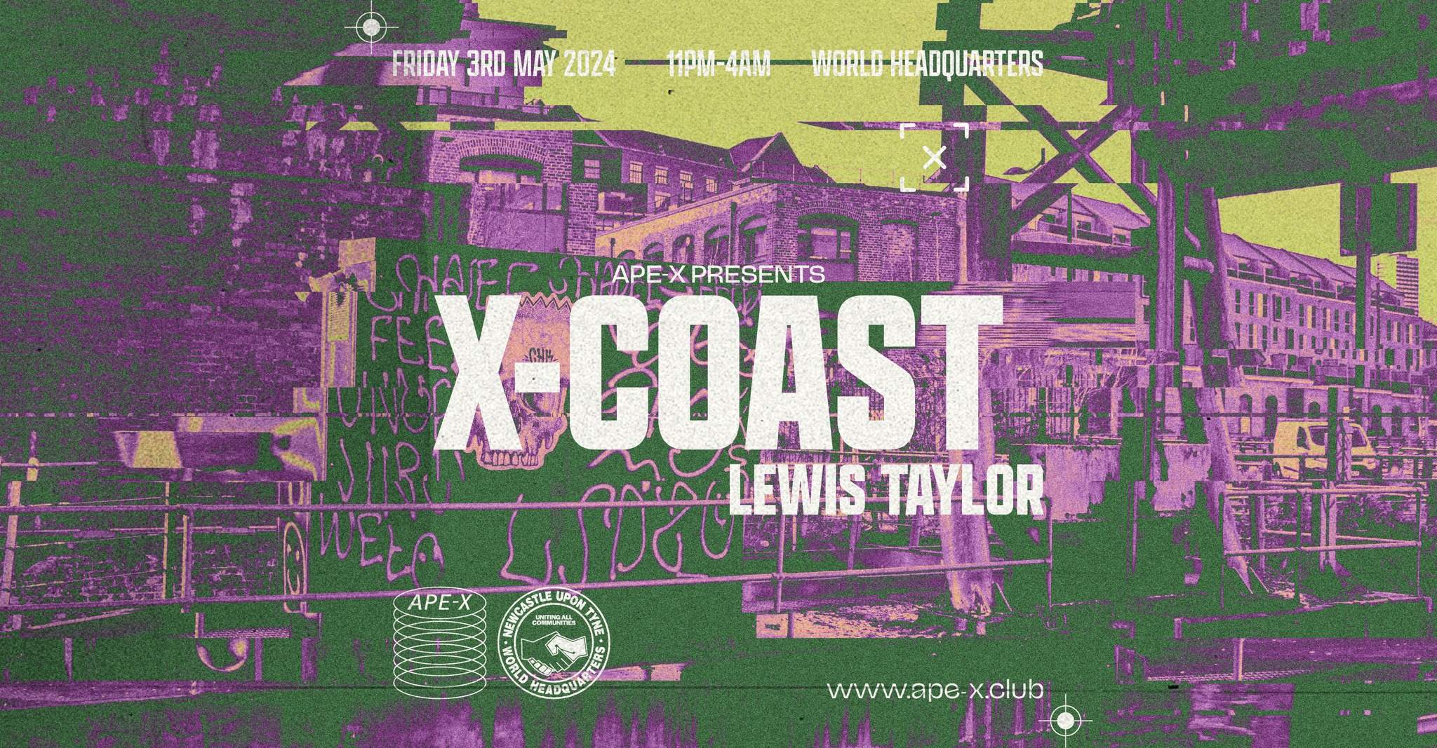 ape-X presents X-Coast & Lewis Taylor - フライヤー表