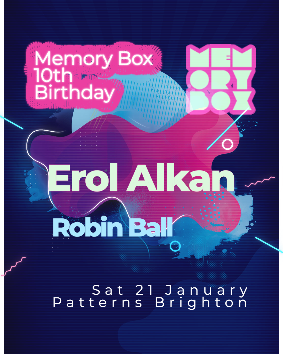 Memory Box 10 year birthday with Erol Alkan  - フライヤー表