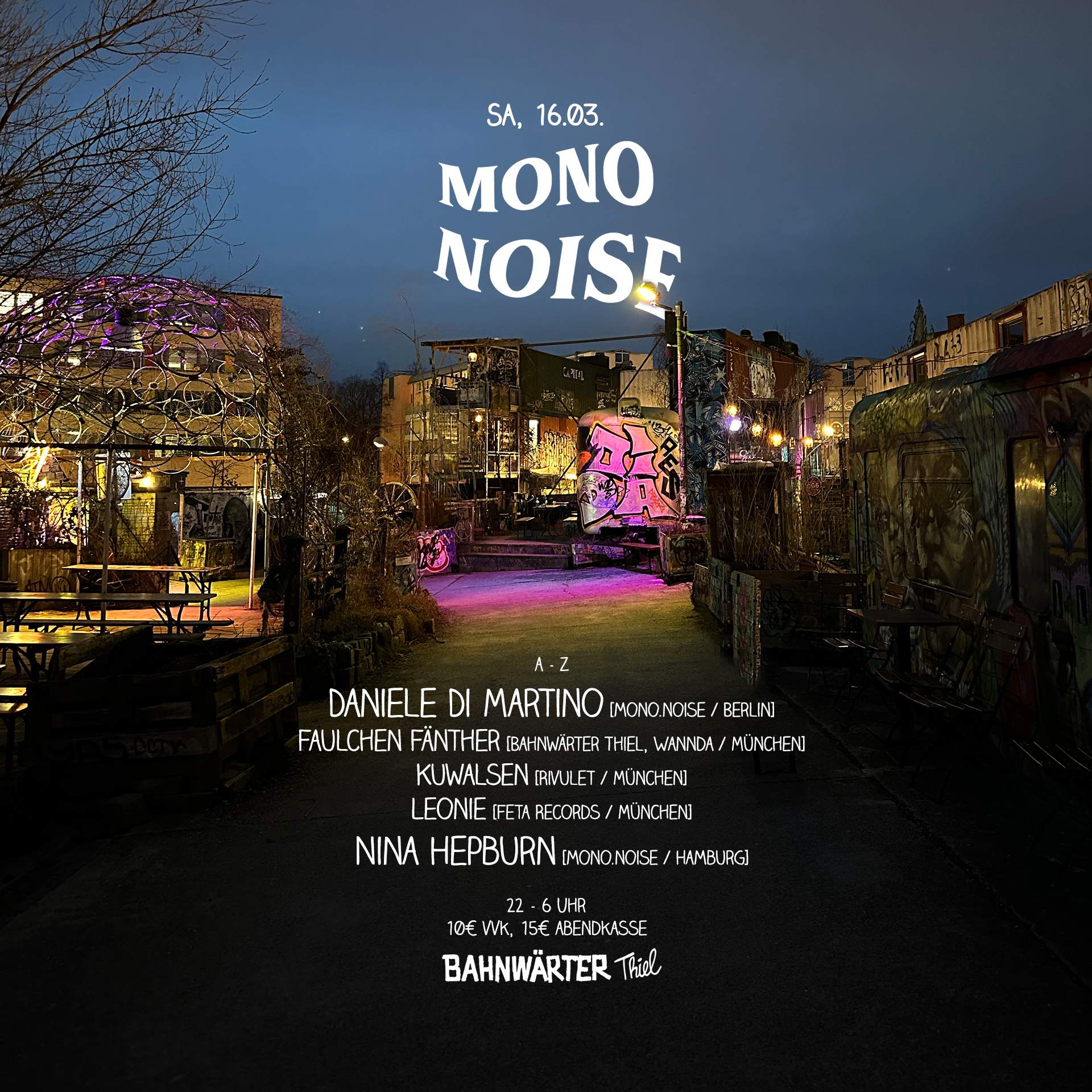 Mono.Noise mit Daniele Di Martino & Nina Hepburn - Página frontal