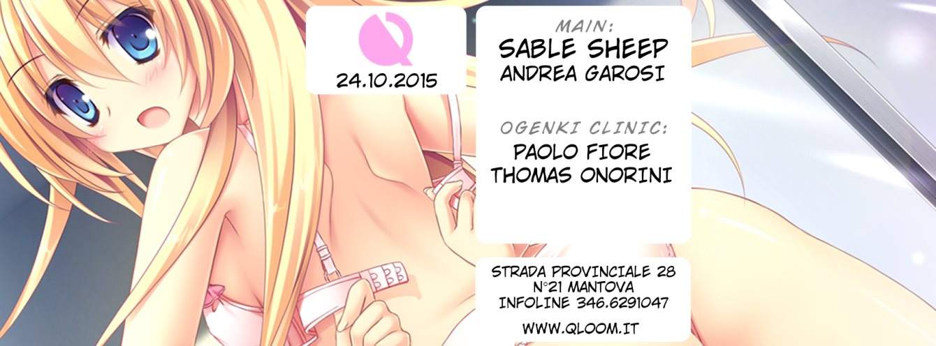 Qloom #2 with Sable Sheep, Andrea Garosi, Paolo Fiore - フライヤー表