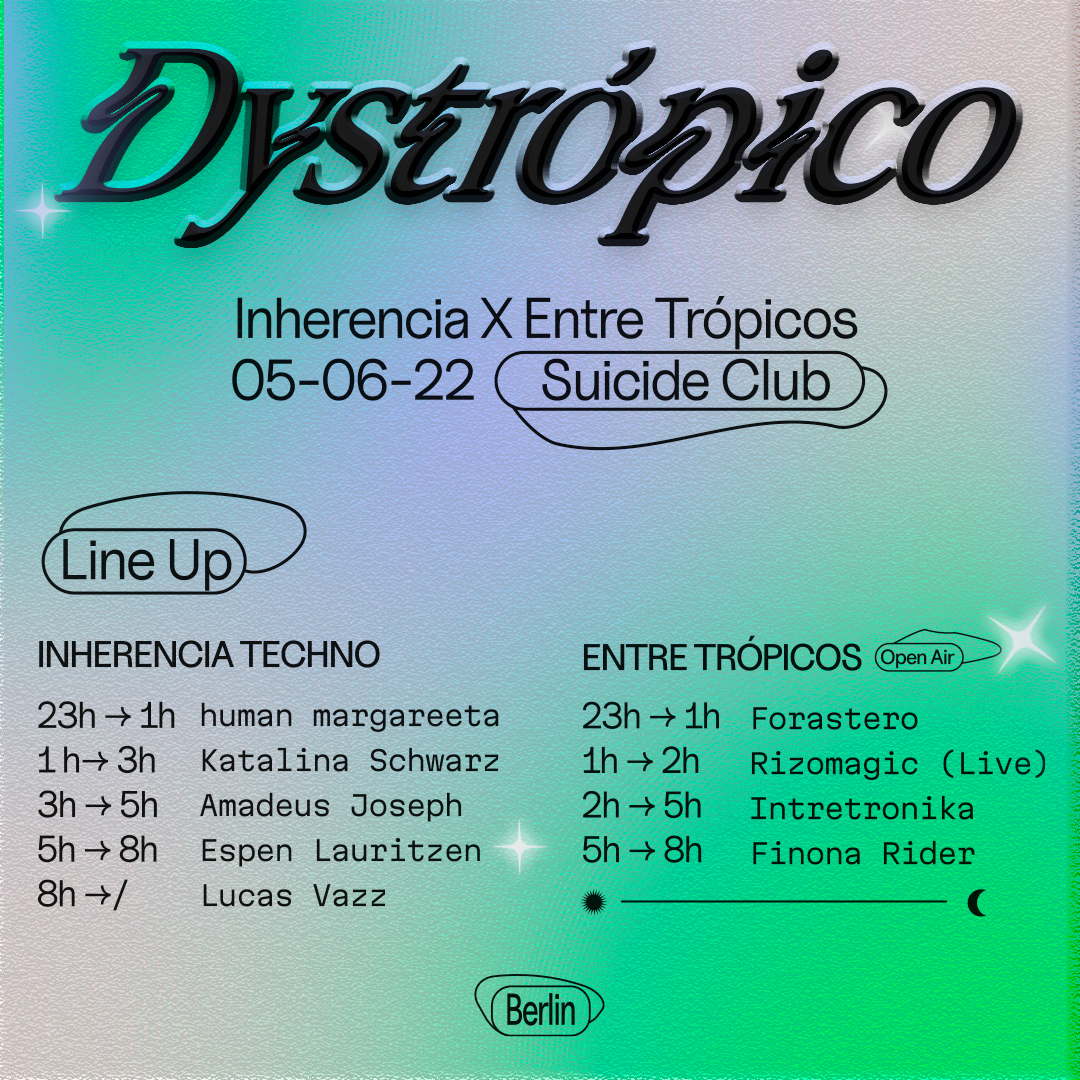 Dystrópico by Inherencia x Entre Trópico - フライヤー裏
