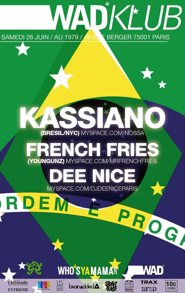 Wadklub with Kassiano, French Fries & Dee Nice - Página frontal