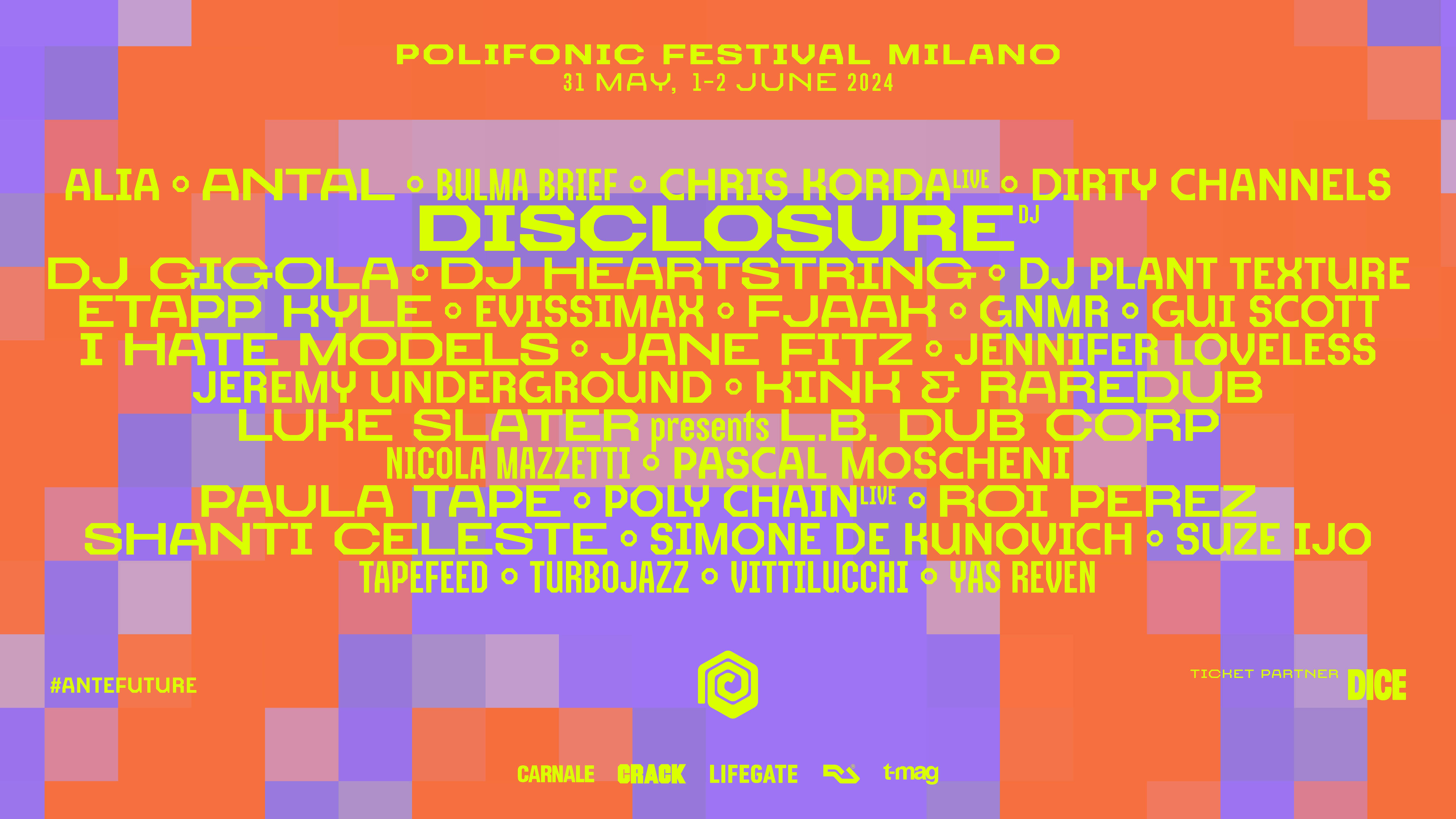 Polifonic Festival Milano 2024 - フライヤー表