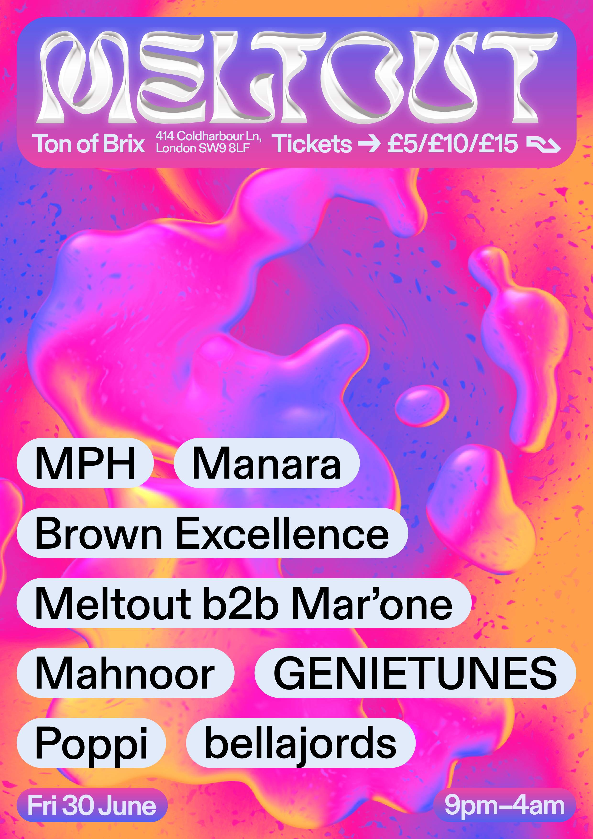 Meltout with MPH, Manara, Brown Excellence + more - Página frontal
