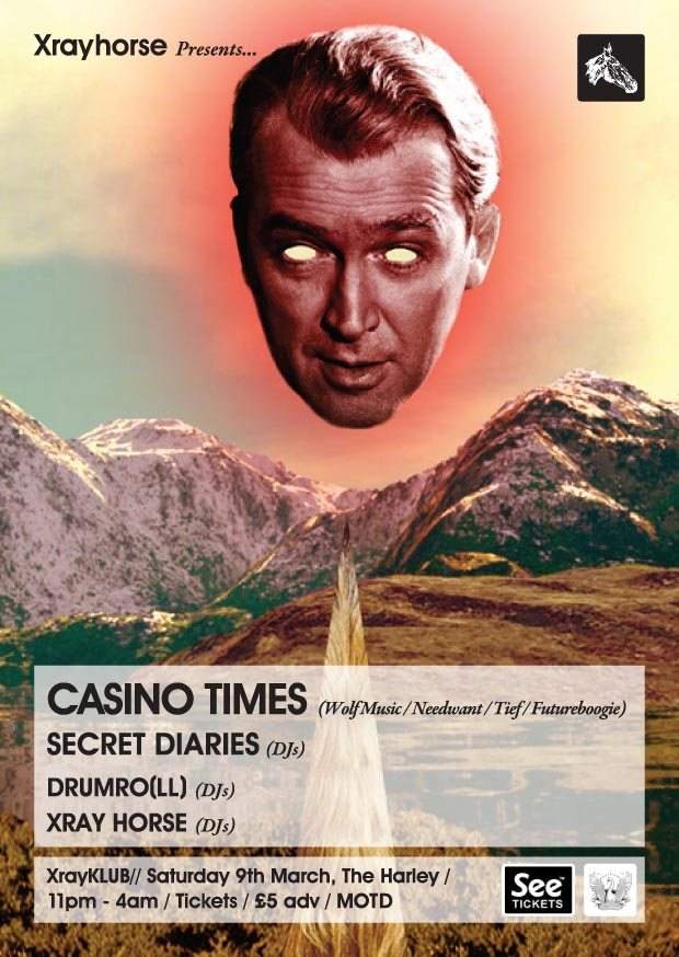Xrayklub: Casino Times, Secret Diaries, Drumroll - Página frontal