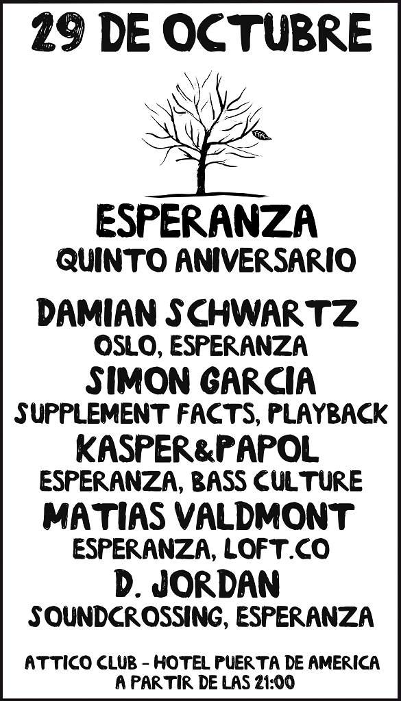 Esperanza Label 5º Aniversario - Página frontal