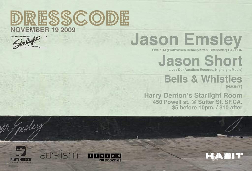 Dresscode feat Jason Emsley - Página trasera