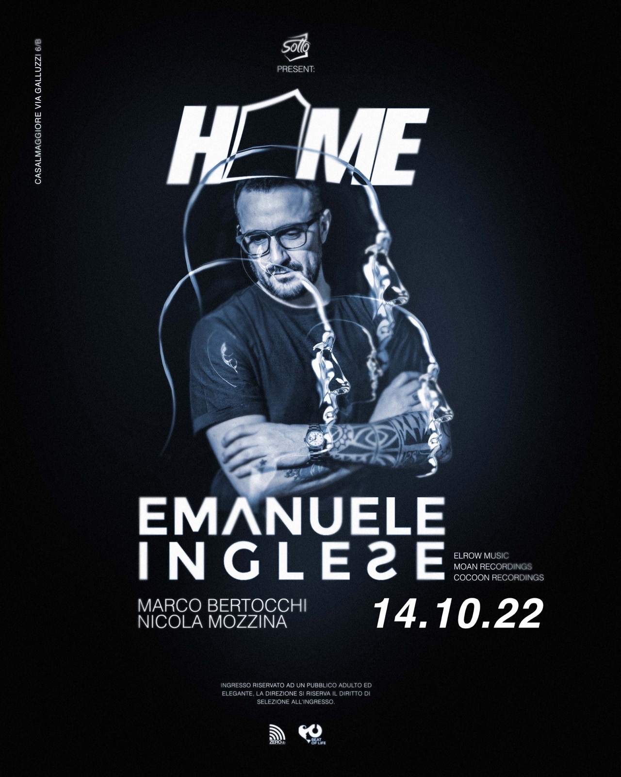 Home opening with Emanuele Inglese - Página frontal