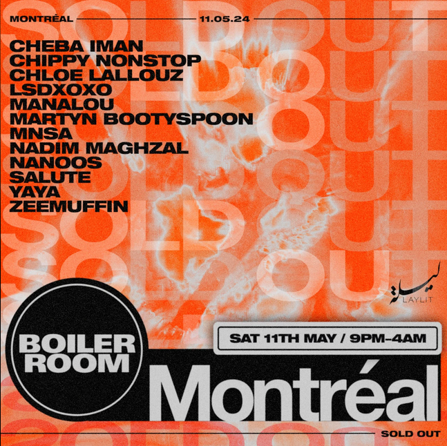 Boiler Room: Montréal - Saturday - Página frontal