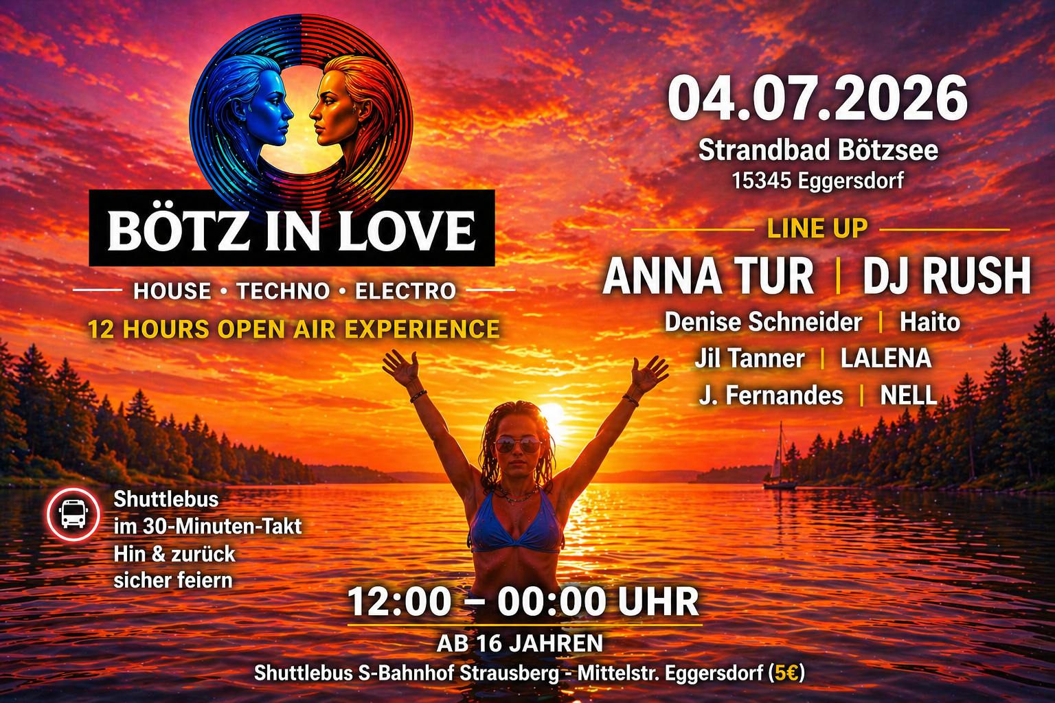 BÖTZ IN LOVE powered by Weltenphase at Strandbad Bötzsee, Brandenburg ...