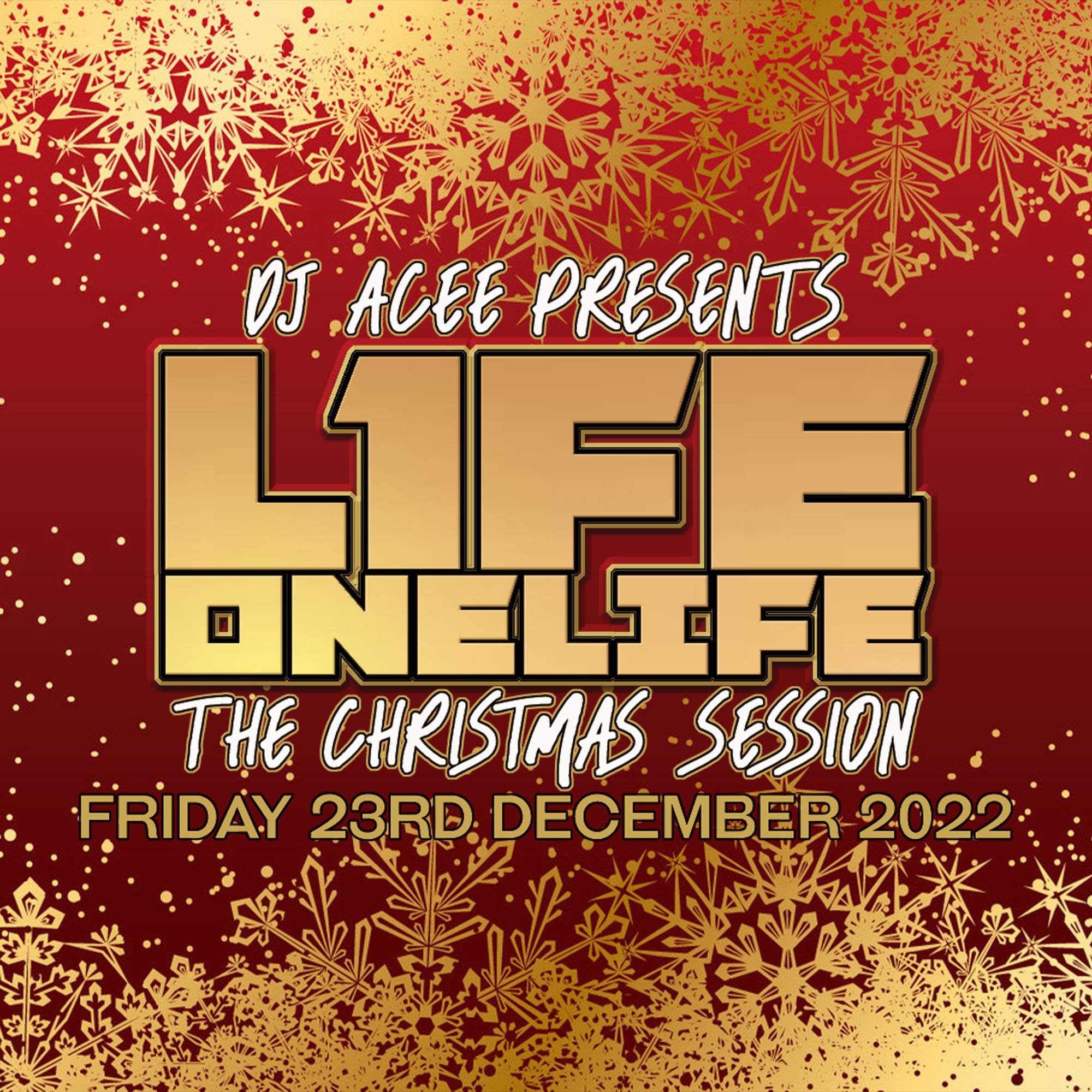 ONE L1FE THE CHRISTMAS SESSION - フライヤー表