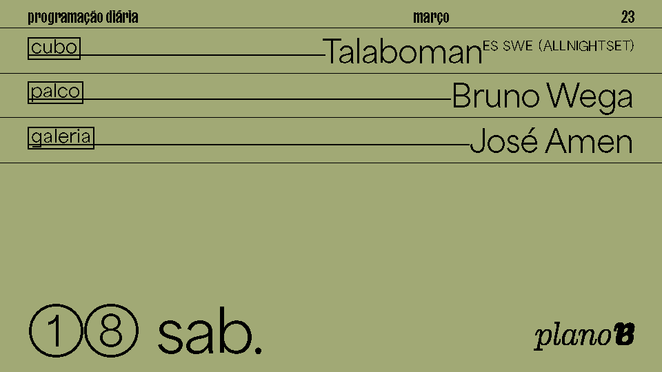 Talaboman, Bruno Wega, José Amen - Página frontal