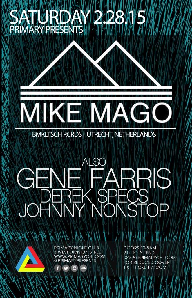 Mike Mago with Gene Farris & Derek Specs - フライヤー表
