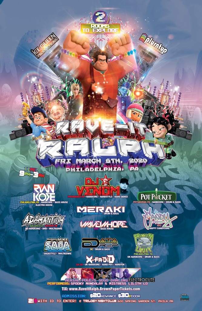 Rave-It Ralph - フライヤー表