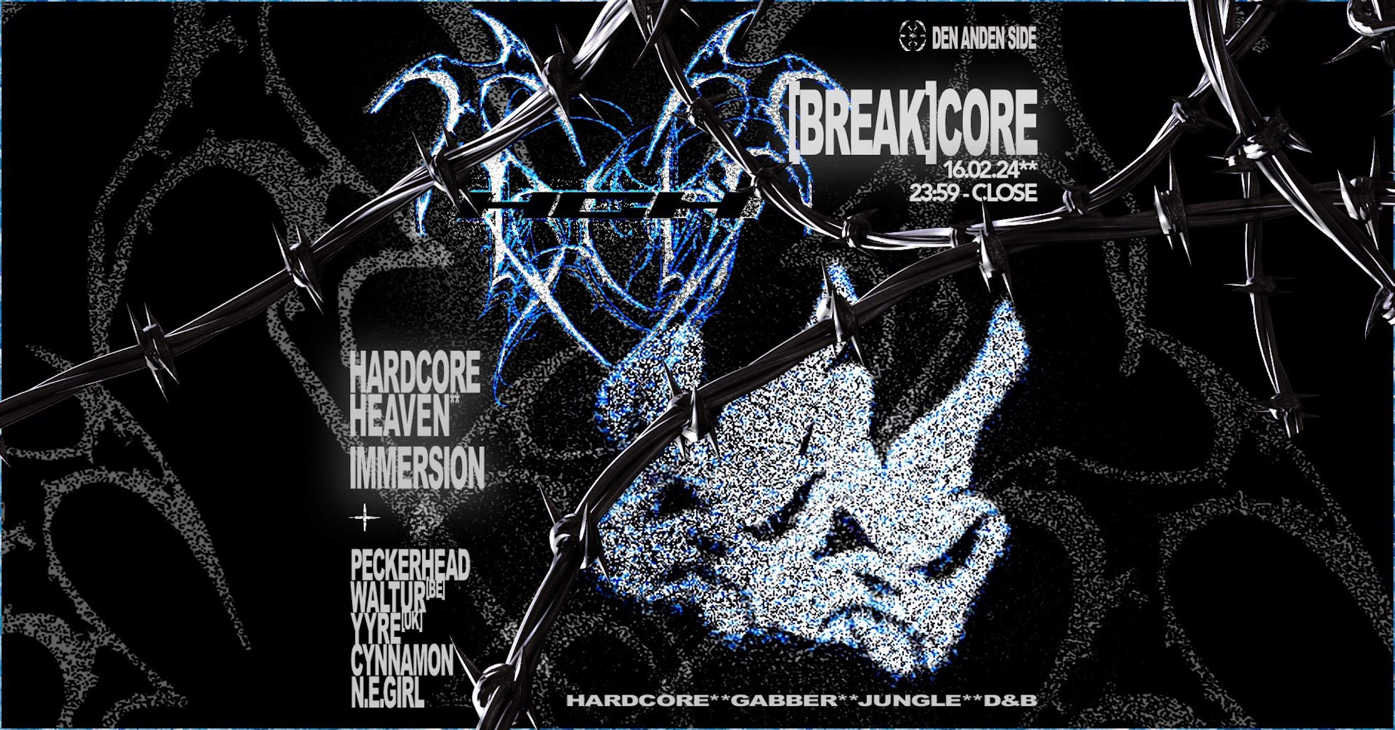 Hardcore Heaven x IMMERSION:[break]core at Den Anden Side, Copenhagen