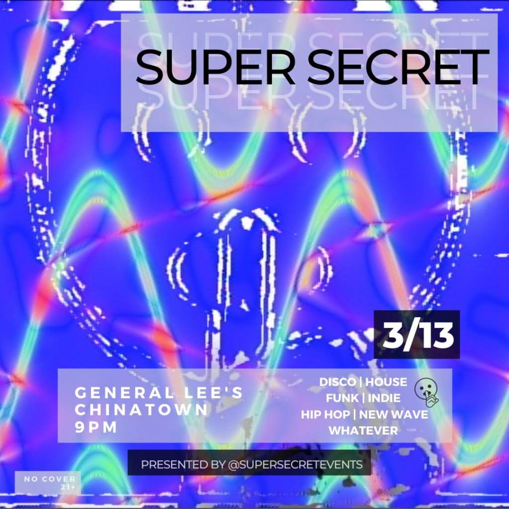 Super Secret 1 Year Anniversary Party - Página frontal