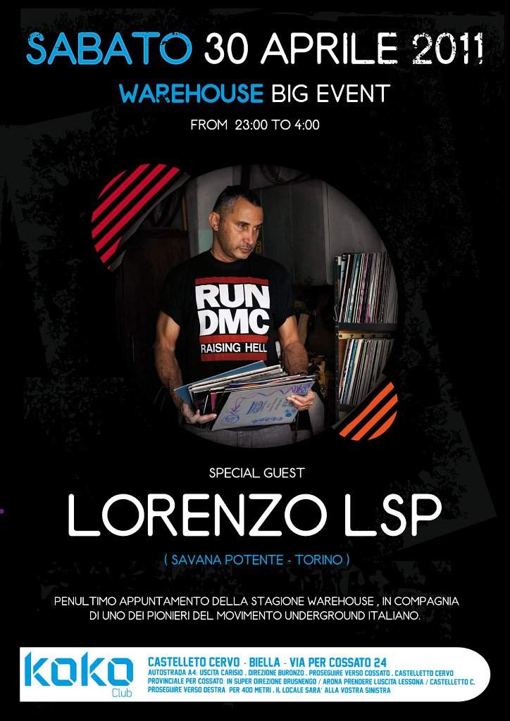 Warehouse with lorenzo Lsp - フライヤー表