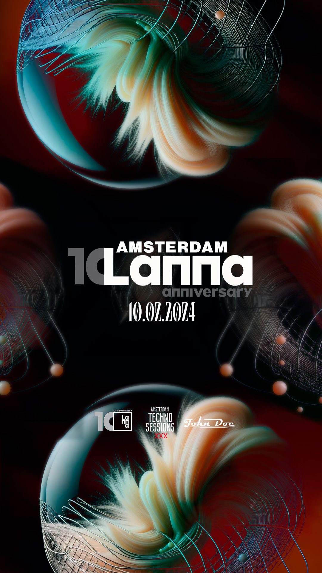 Amsterdam Techno Sessions with Lanna Club - フライヤー表