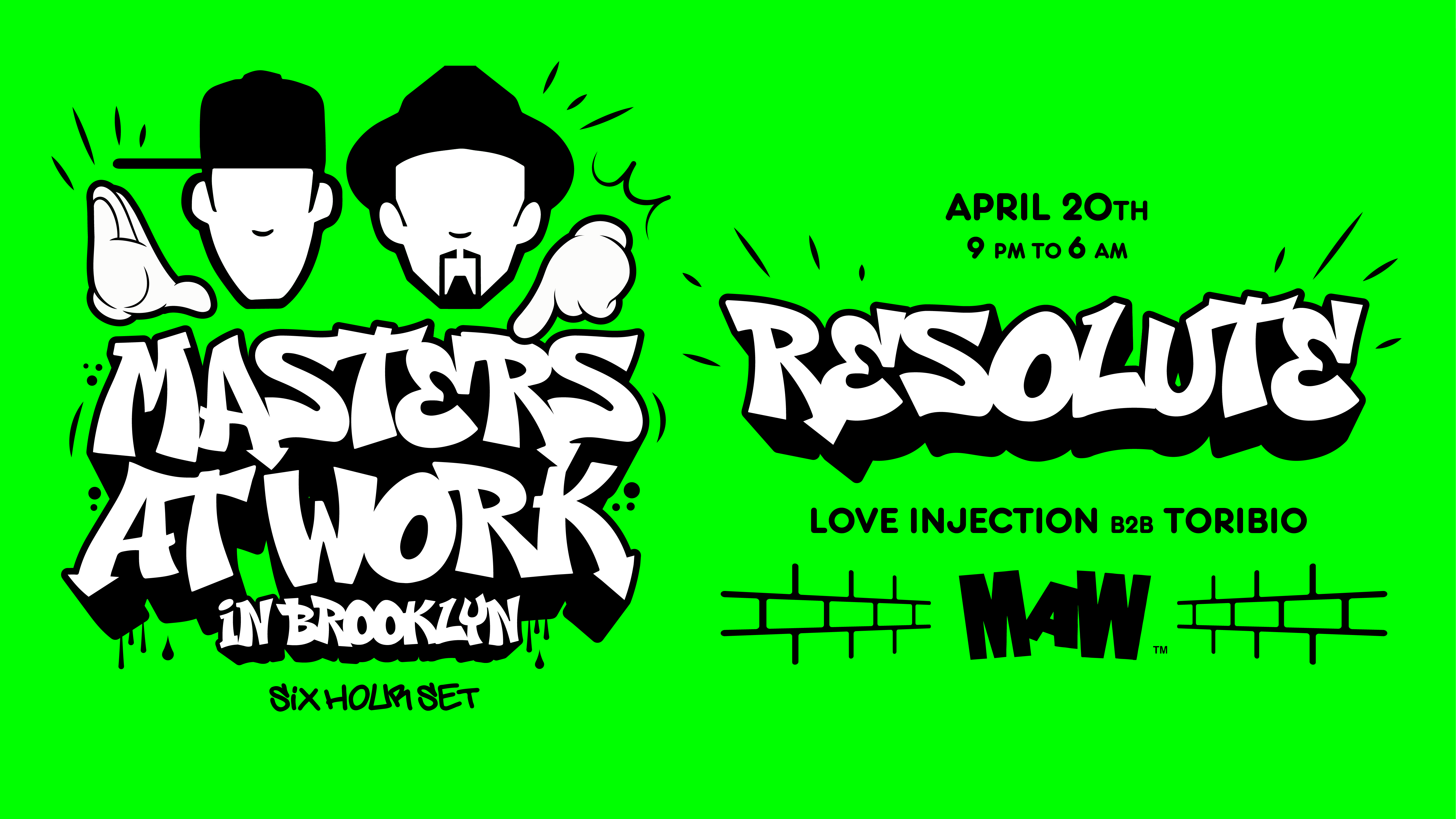 ReSolute presents: Masters At Work - フライヤー表