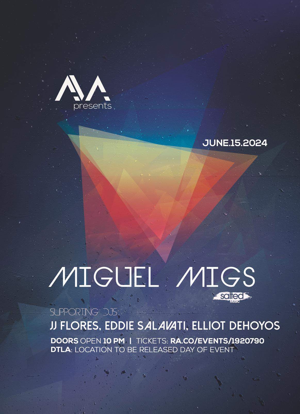 AVA presents: Miguel Migs - Página frontal