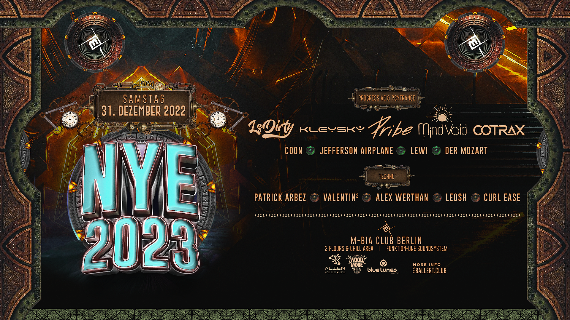 New YEARS RAVE 2023 - Progressive, Psy & Techno - Página frontal