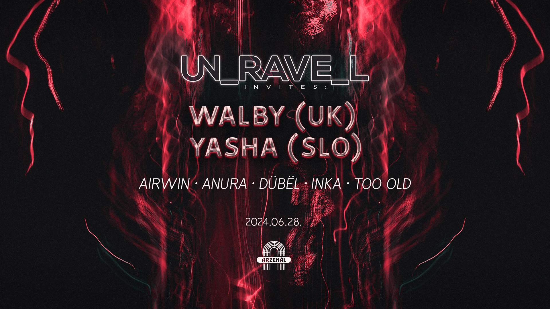 Unravel invites: Walby (UK), Yasha (SLO) - Página frontal