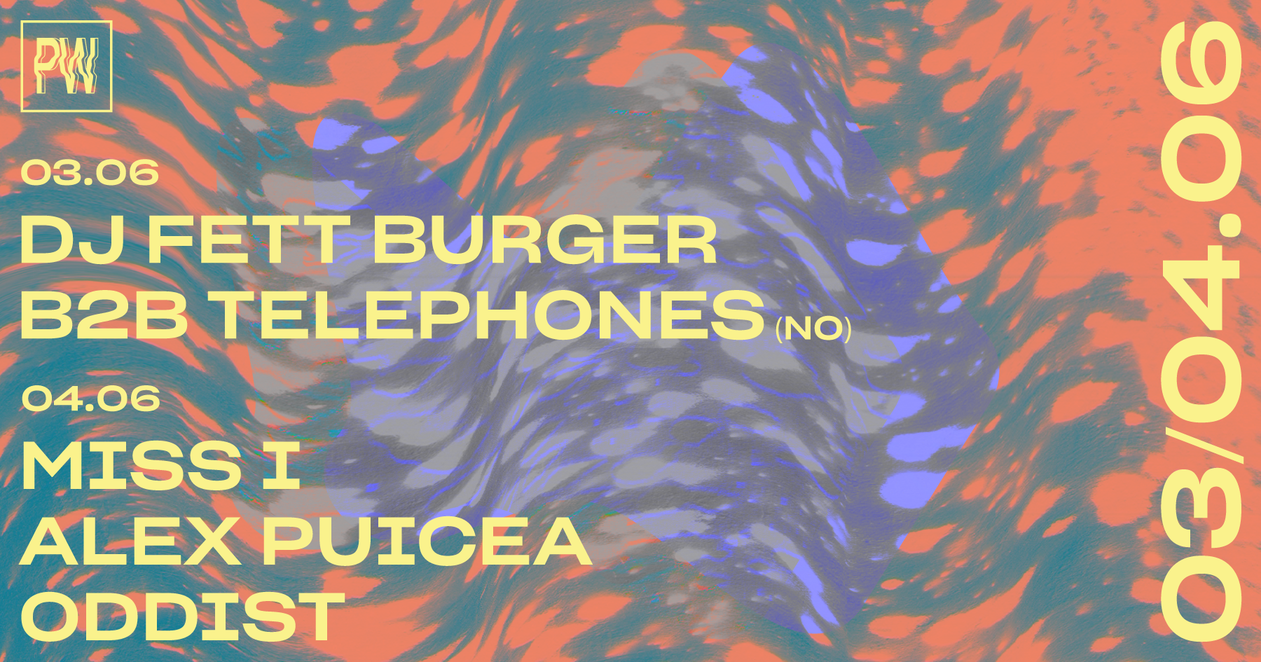 DJ Fett Burger b2b Telephones • Miss I, Alex Puicea, oddist - フライヤー表