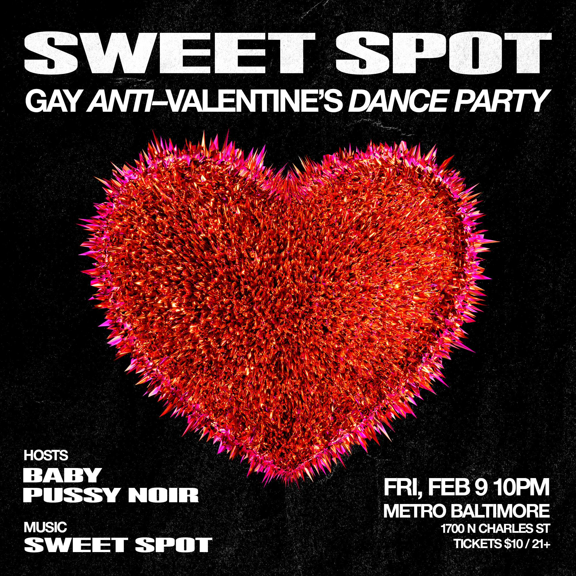 SWEET SPOT GAY ANTI VALENTINE'S PARTY - Página frontal