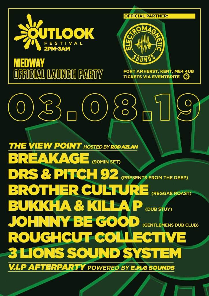 EMG x Outlook Festival Official Medway Launch Party - フライヤー表
